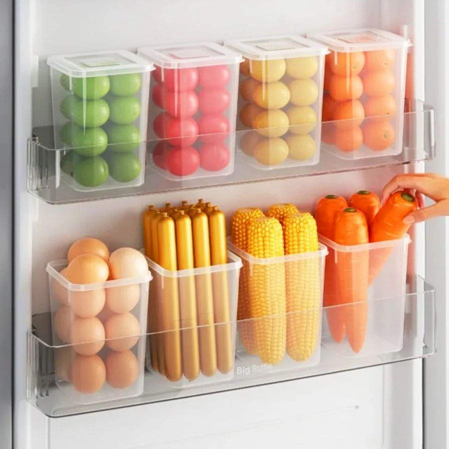Multi Storage Box with Handle with Cover - Pack of 6