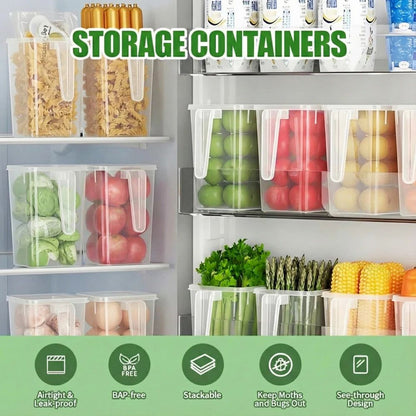 Multi Storage Box with Handle with Cover - Pack of 4