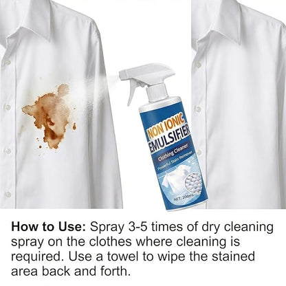 Non Ionic Emulsifier Clothing Cleaner Spray (Buy 1 Get 1 Free)