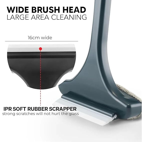 2-in-1 Mesh Cleaning Brush with Squeegee (RANDOM COLOR)