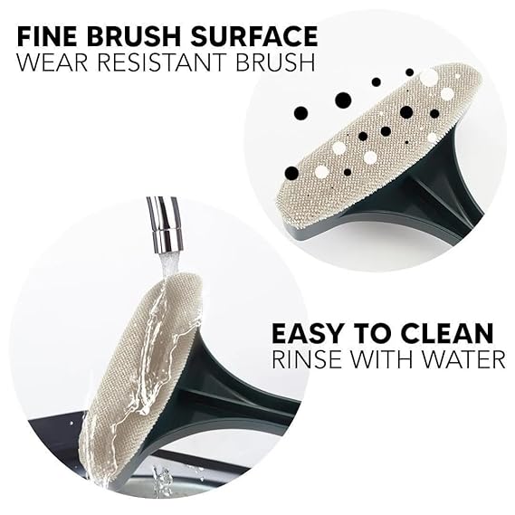 2-in-1 Mesh Cleaning Brush with Squeegee (RANDOM COLOR)