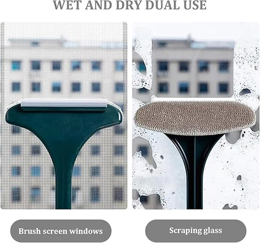 2-in-1 Mesh Cleaning Brush with Squeegee (RANDOM COLOR)
