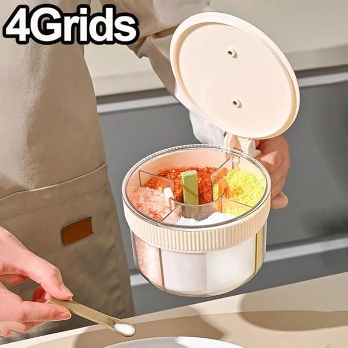 4-in-1 Airtight Spice Storage Box