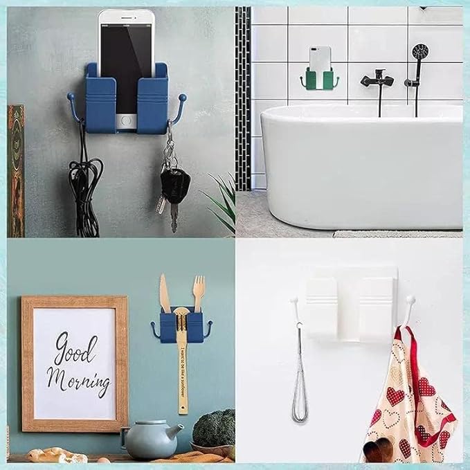 Wall Mount Self-Adhesive Wall Storage Mobile Holder (pack of 2)