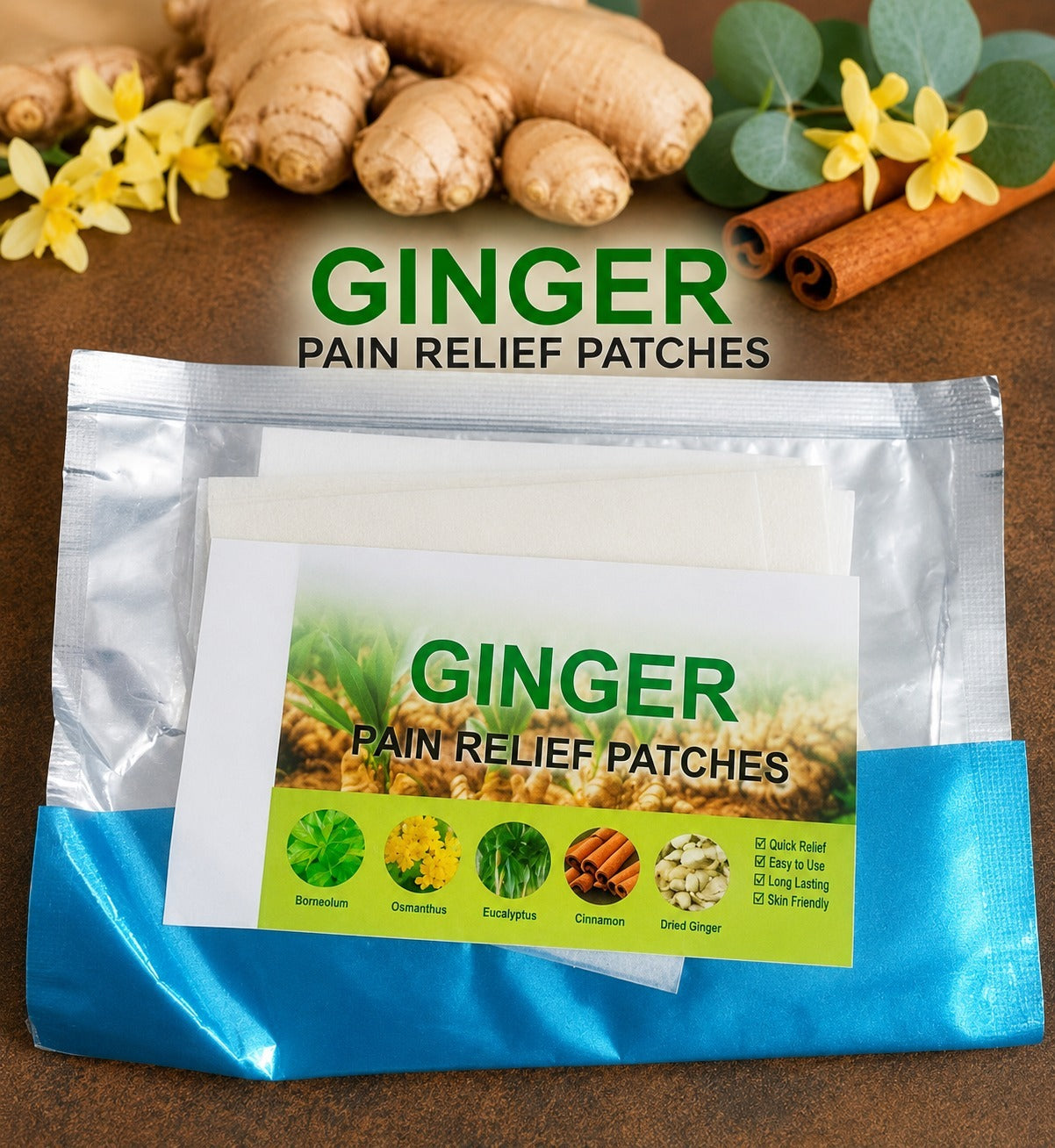 Ginger Pain Relief Patch Pack of 1 (10 patches)