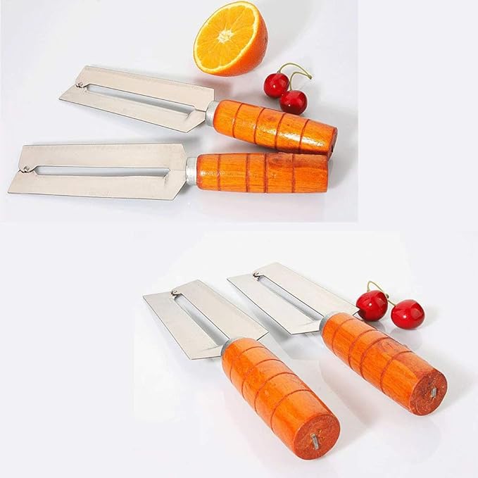 Stainless Steel Peeling Knife with Wooden Handle