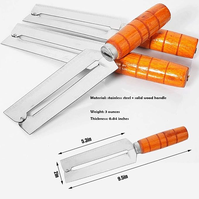 Stainless Steel Peeling Knife with Wooden Handle