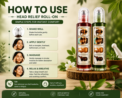 Head Relief Roll-On 15ml Each Pack Of 2