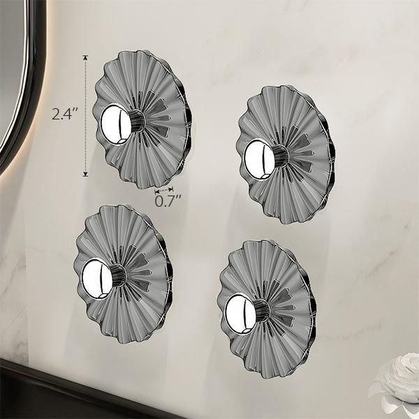Petal Shaped Adhesive Wall Hooks 5 PCS