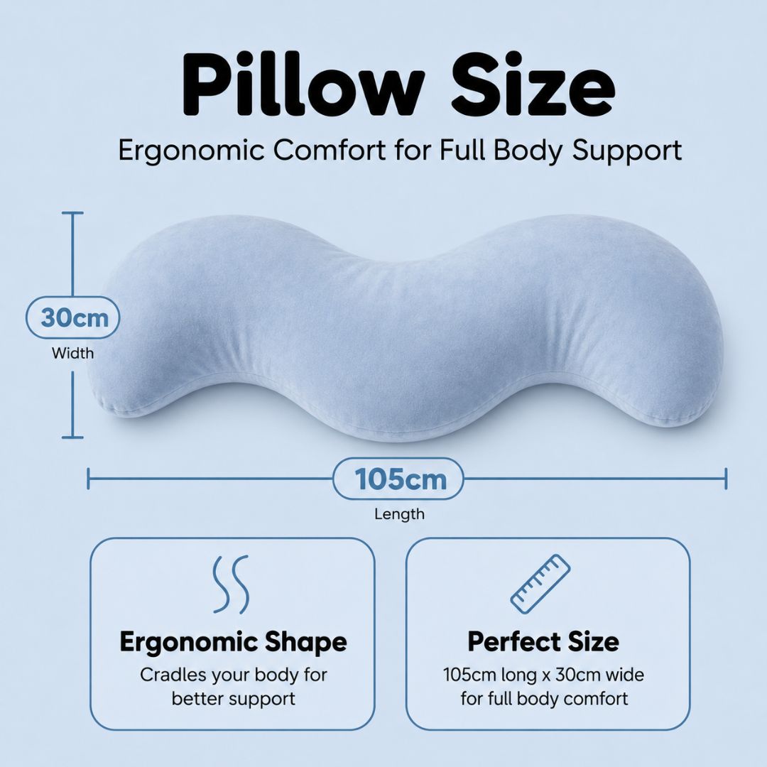 Snuggi compared with a regular pillow