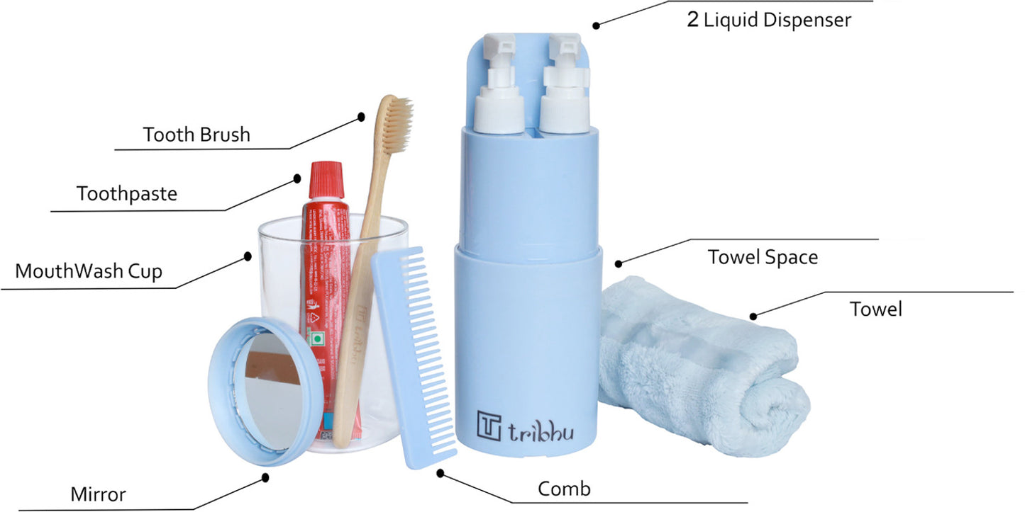 6-in-1 Travel Essential Kit Pack Of 1 (random color)
