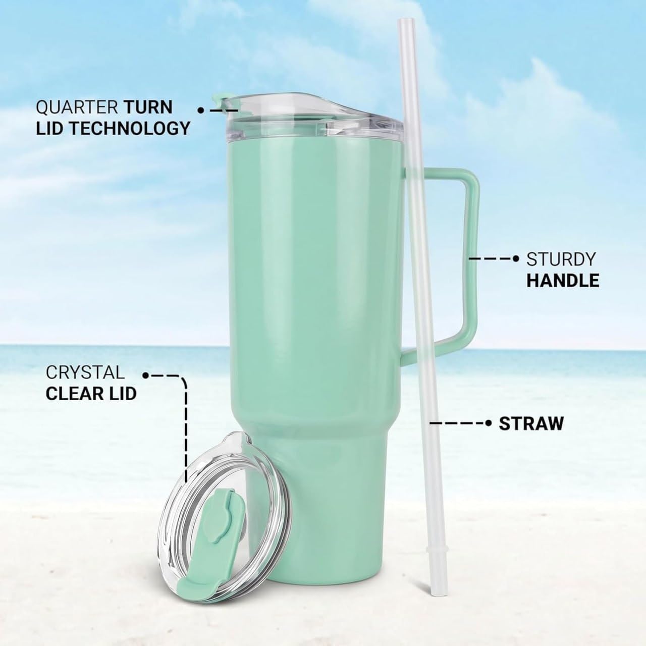 Insulated Plastic Mug with Handle