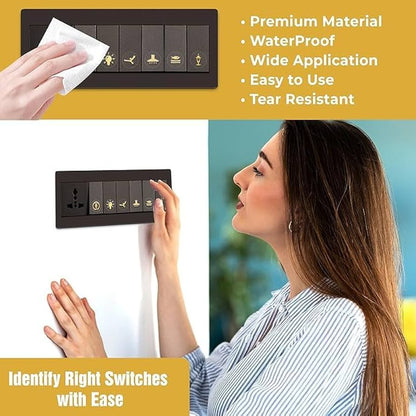 Gold Switch Stickers Set Of 300
