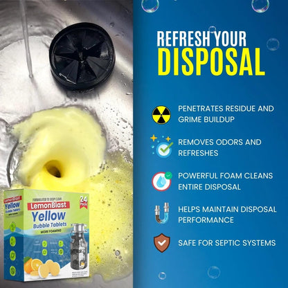 Lemonblast Yellow Bubble Tablets for Deep Cleaning 24 PCS