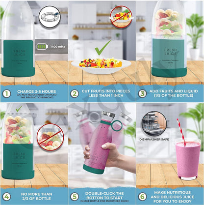 Electric Portable Mini Juicer Bottle