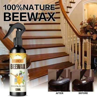 Natural Beeswax Wood Polish Spray (Pack of 2)