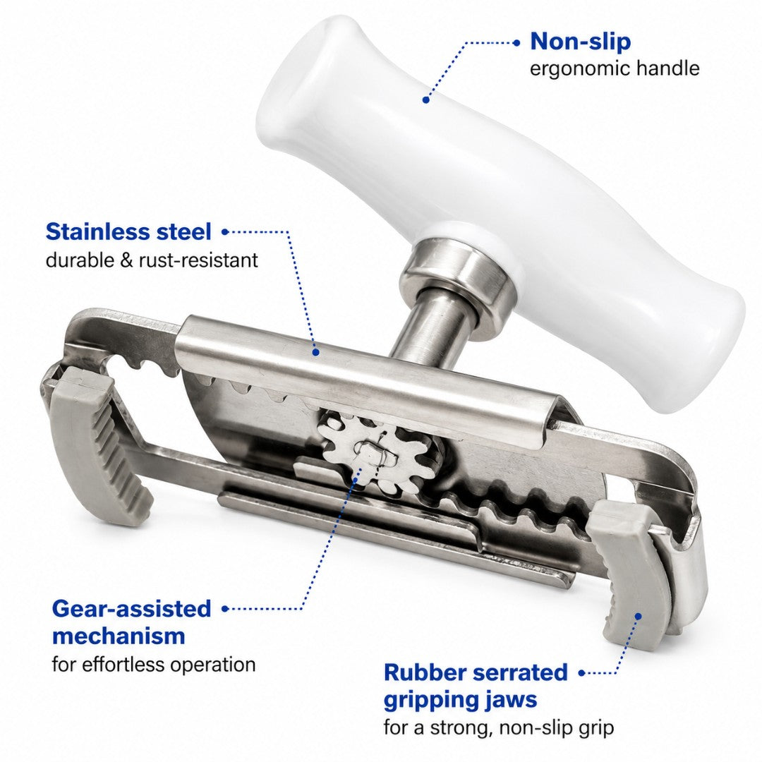 Stainless Steel Can Opener Adjustable Jar Openers