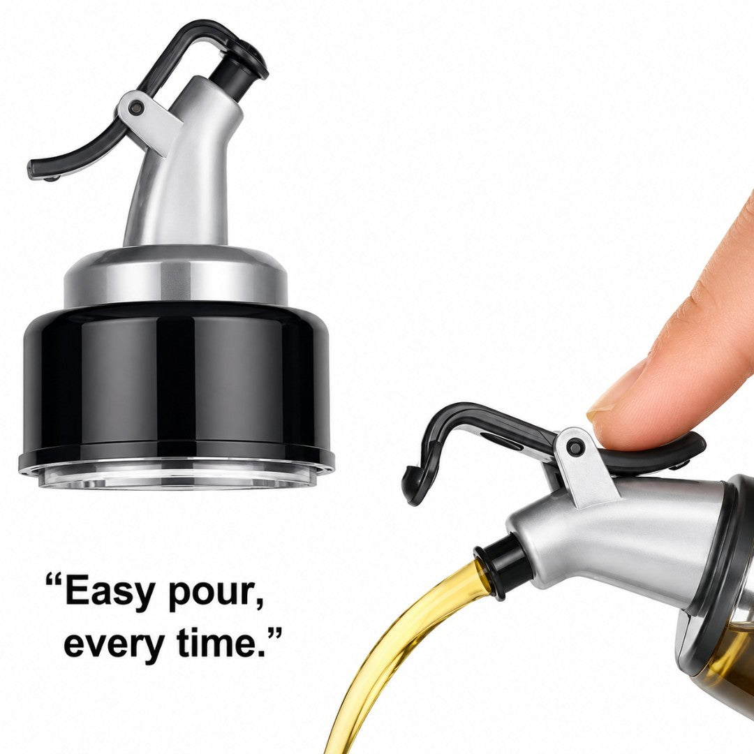 Spill-Proof Transparent Cooking Oil bottle (Buy 1 Get 1 Free)