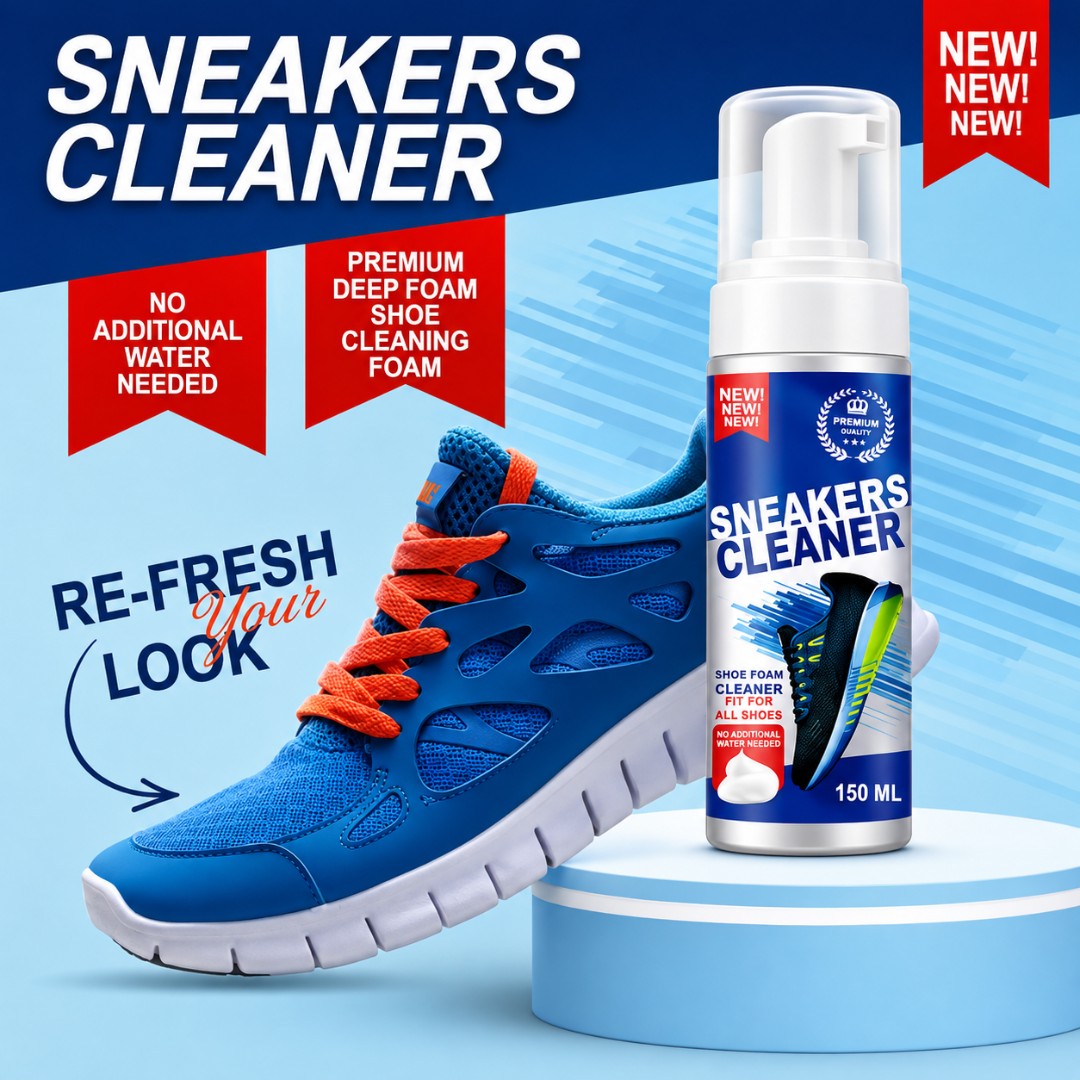 Quick Shoe Cleaning spray with brush