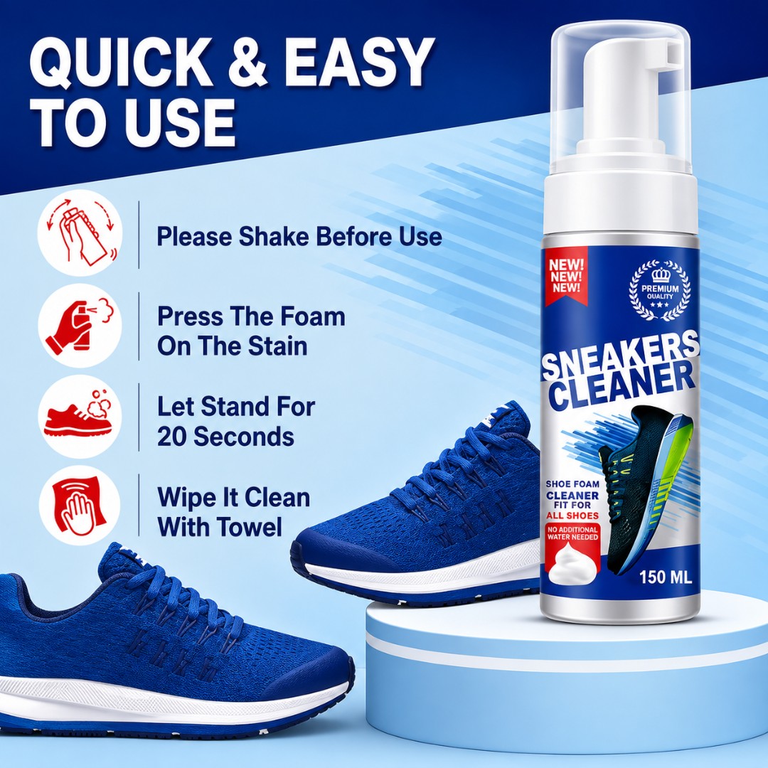 Quick Shoe Cleaning spray with brush