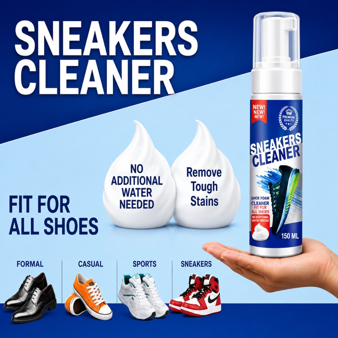 Quick Shoe Cleaning spray with brush