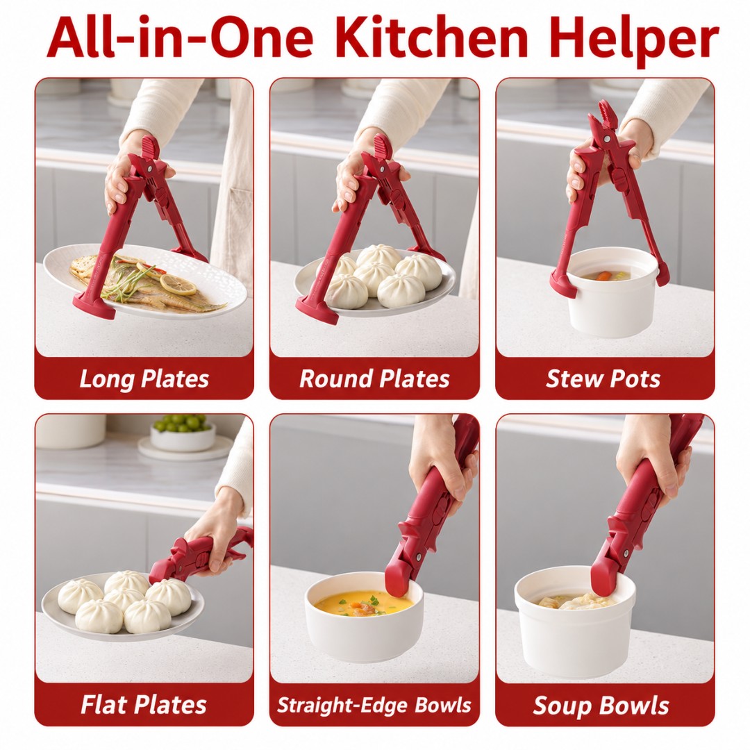 Pot Pan Gripper Tongs Anti Scalding Clip