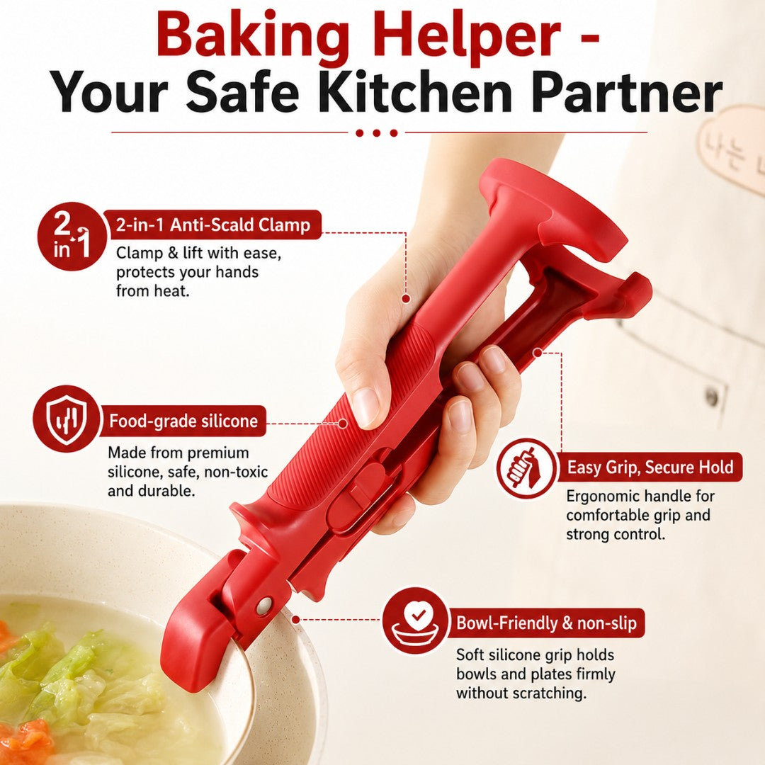 Pot Pan Gripper Tongs Anti Scalding Clip