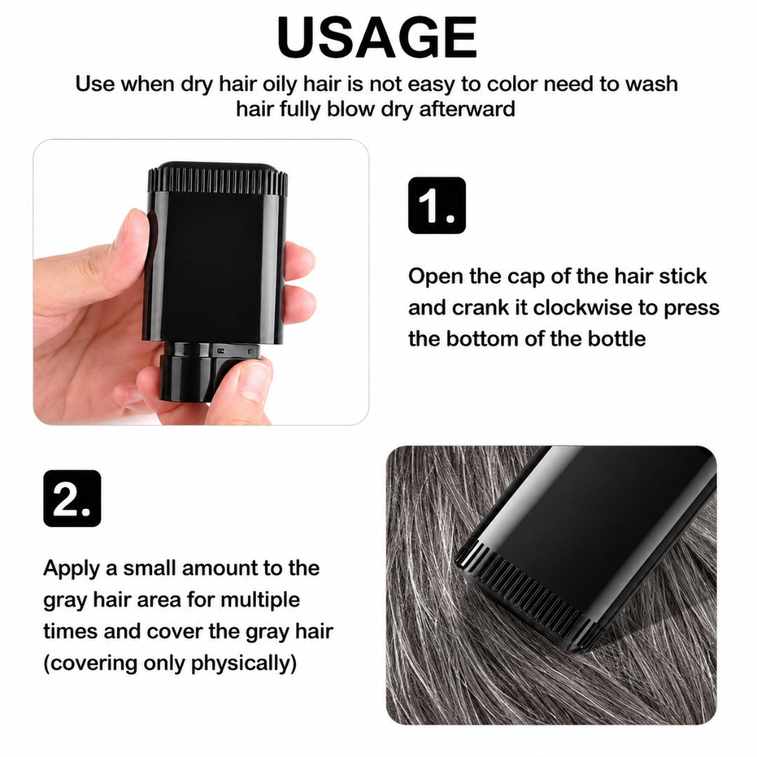 2 in 1 Hair Stick Hair Dye Stick Comb