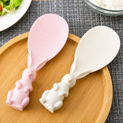 Rabbit Standing Non-stick Rice Spoon in Assorted Color - Pack of 2