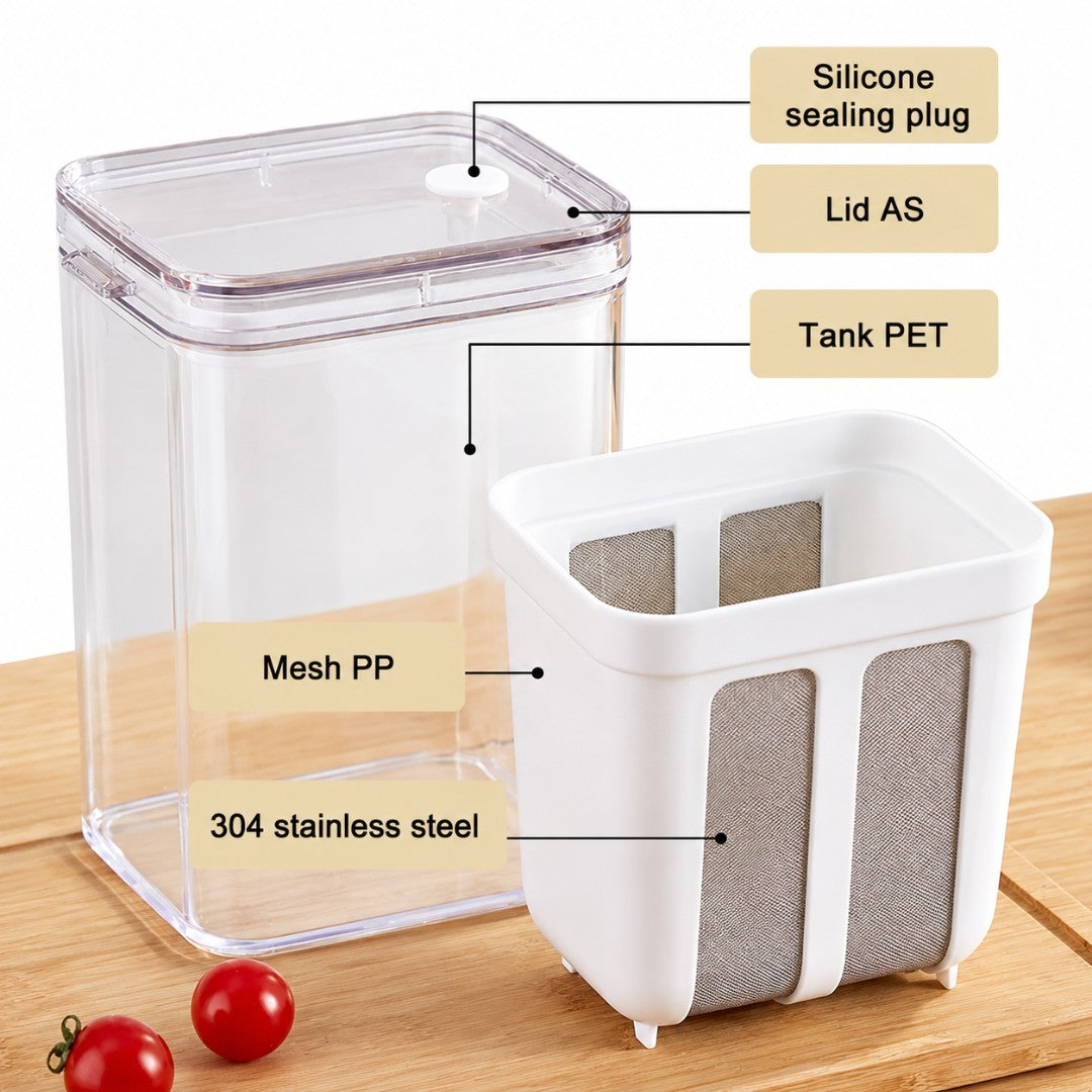1100ML Yogurt Strainer with Fine Mesh Bag