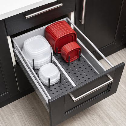 Kitchen Cupboard Organization Drawer Organizer, Pegboard Tray