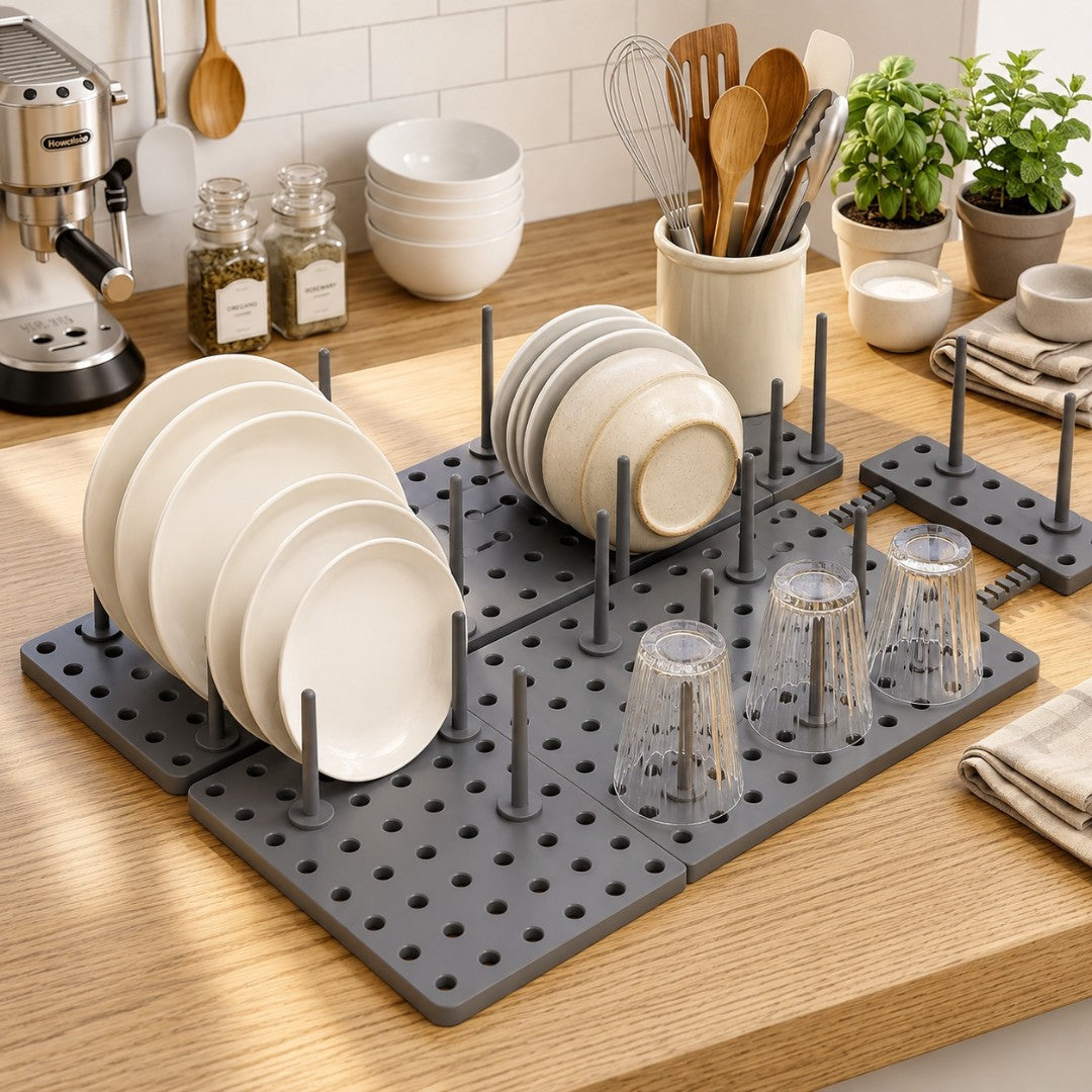 Kitchen Cupboard Organization Drawer Organizer, Pegboard Tray