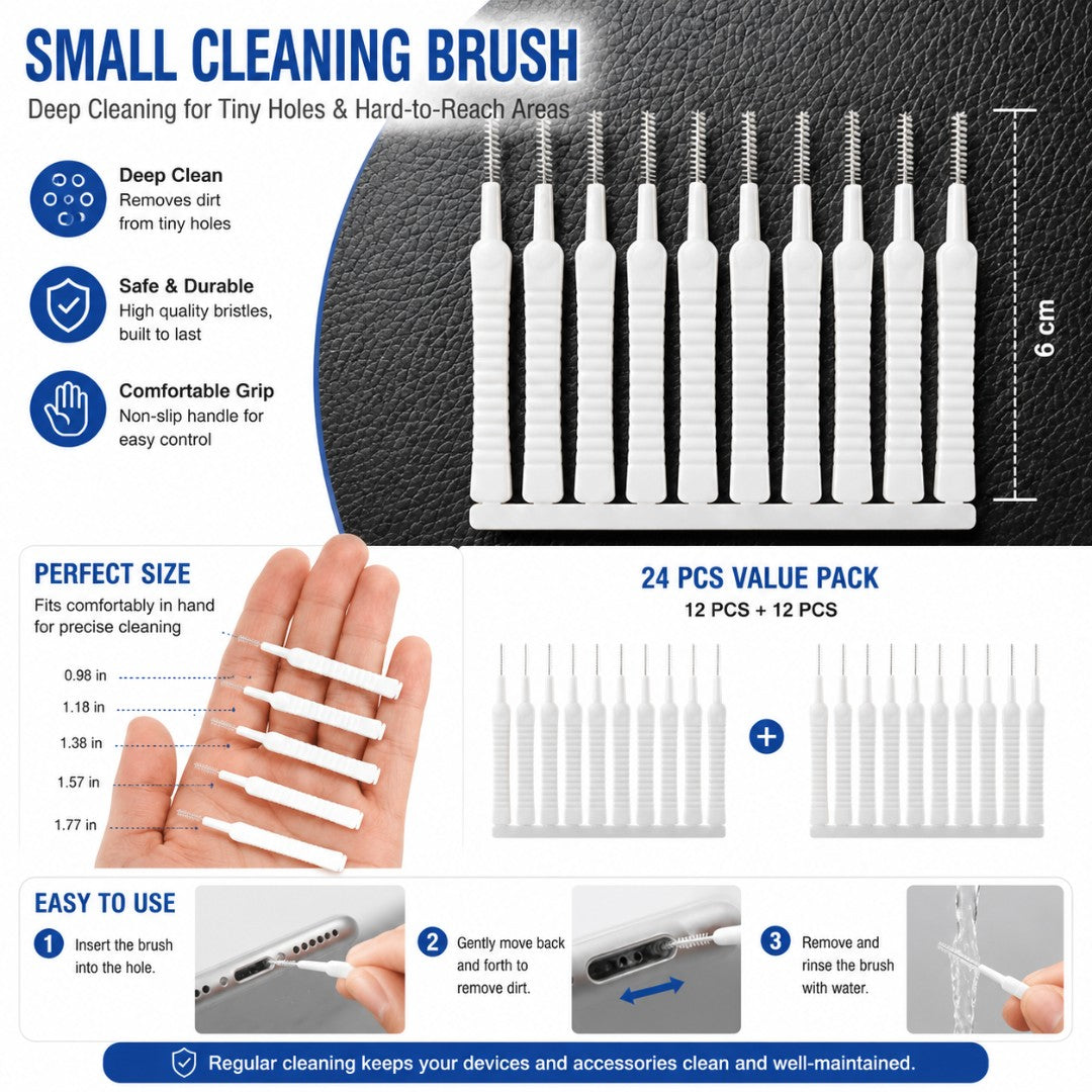 Multifunctional Gap Hole Anti-clogging Cleaning Brush - Pack of 20