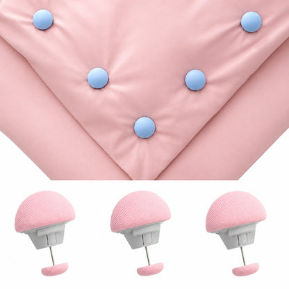 Mushroom Shape Quilt Bedsheet Fixing Clips Pack of 6