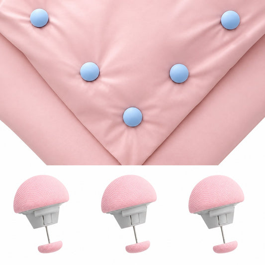 Mushroom Shape Quilt Bedsheet Fixing Clips Pack of 6