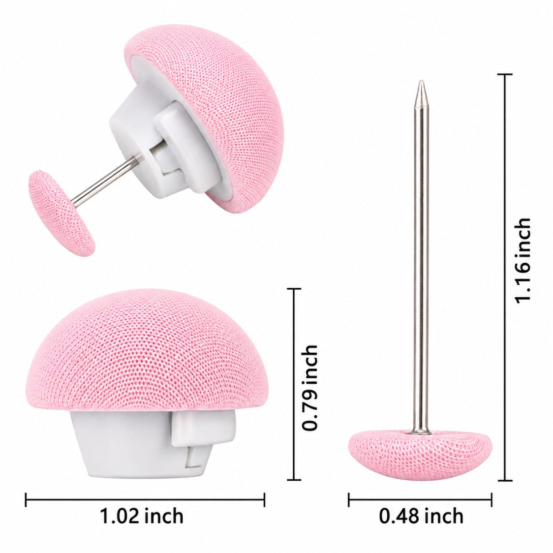 Mushroom Shape Quilt Bedsheet Fixing Clips Pack of 6