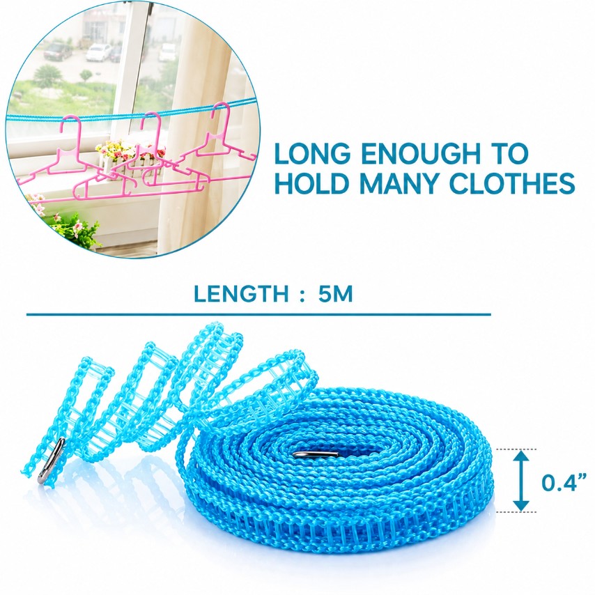 Rope-portable Adjustable Dryer Line Windproof Non-slip