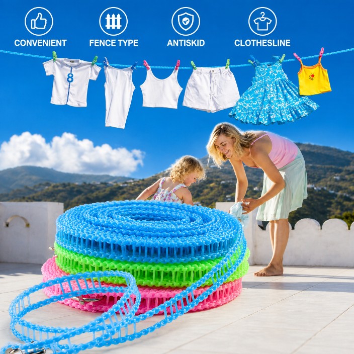 Rope-portable Adjustable Dryer Line Windproof Non-slip