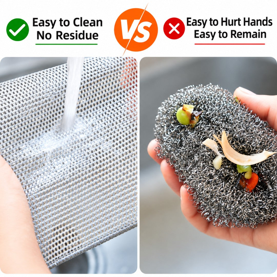 Multifunctional Non-scratch Wire Dishcloth - Pack of 5