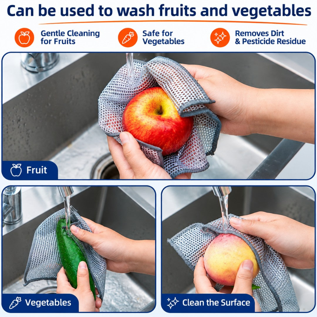 Multifunctional Non-scratch Wire Dishcloth - Pack of 5