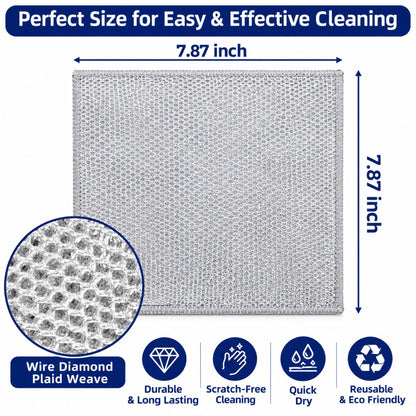 Multifunctional Non-scratch Wire Dishcloth - Pack of 5