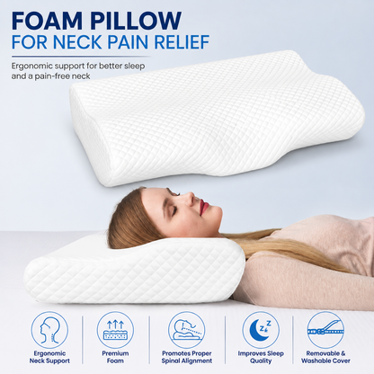 Foam Pillow for Neck Pain Relief