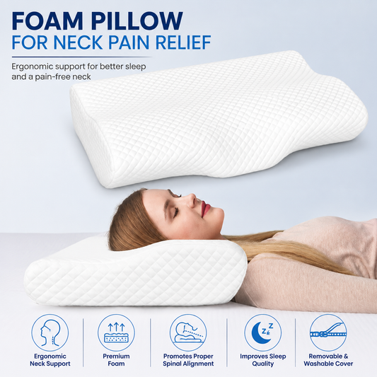 Foam Pillow for Neck Pain Relief