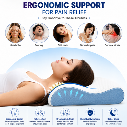 Foam Pillow for Neck Pain Relief
