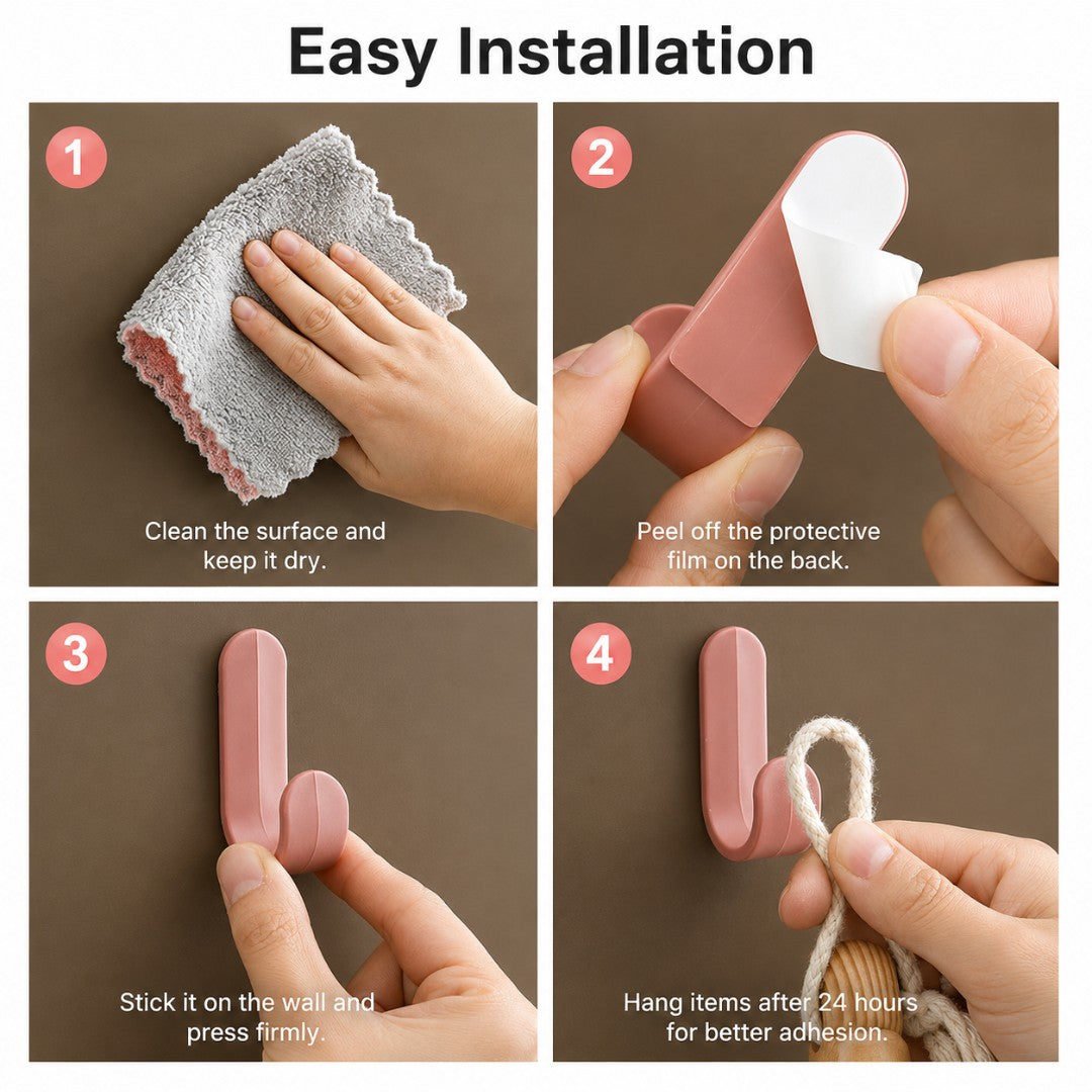Adhesive Hooks ( Pack of 5)
