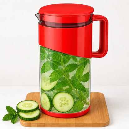 Plastic Water Jug with 4 Glasses in assorted colors