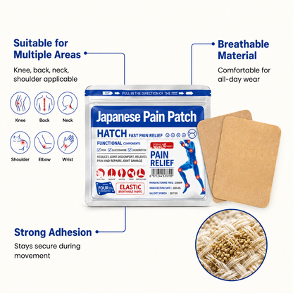 Japanese Pain Relief Patch Pack Of 1 (10 patches)