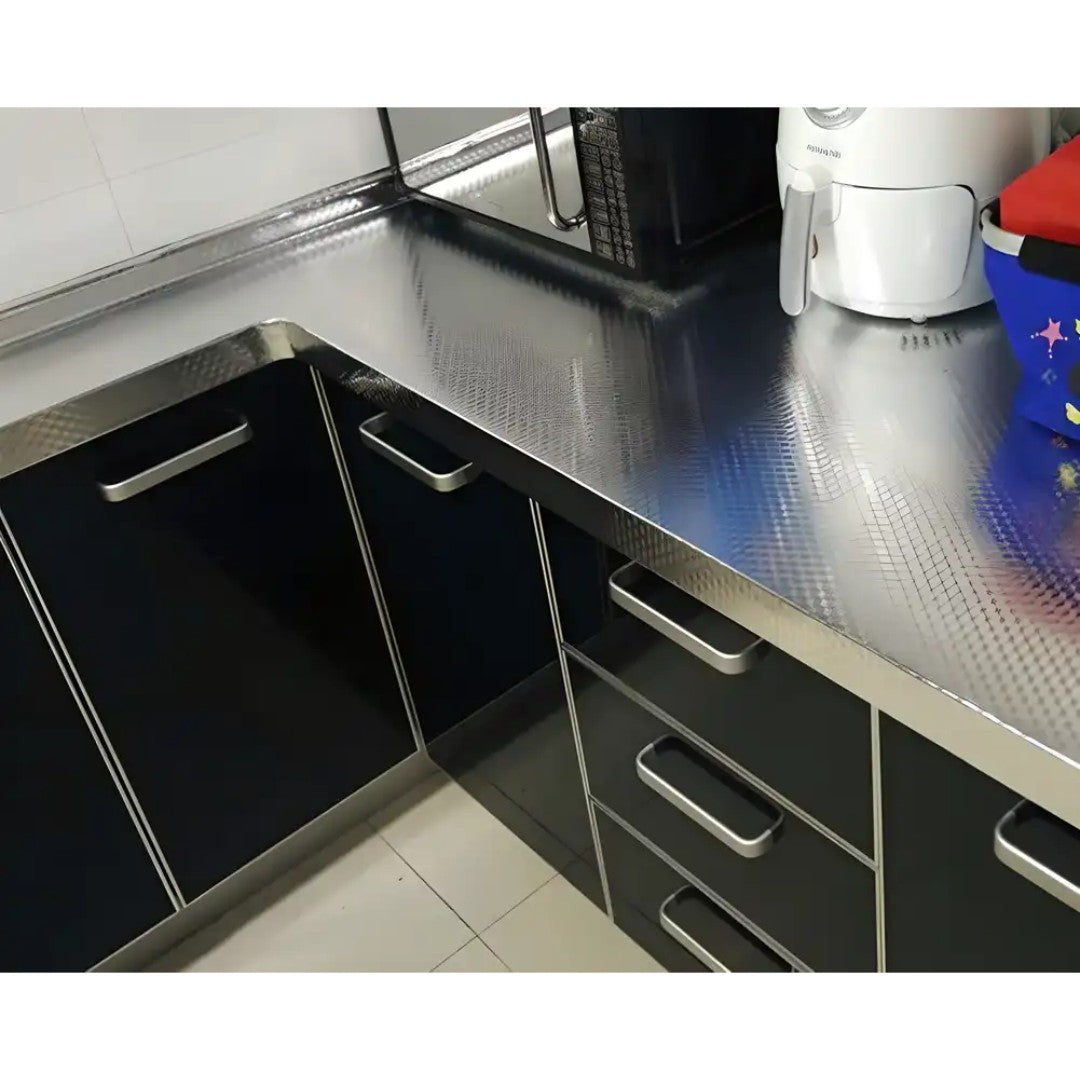 Silver Aluminium Foil Sticker  Roll (Buy 1 Get 1 Free)