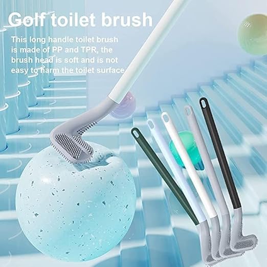 Golf Shape Silicone Toilet Brush (Buy 1 Get 1 Free)