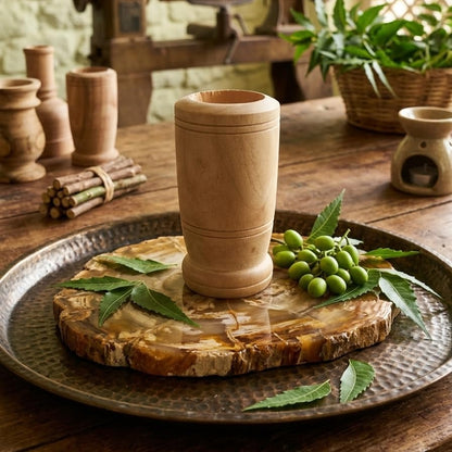 6 inch Neem Wooden Tumbler